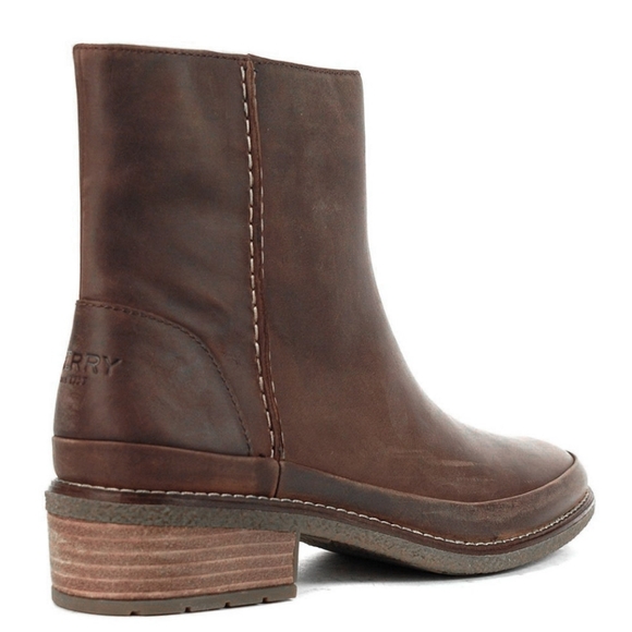 New Womens Sperry Top-Sider Seaport Storm Leather Waterproof Bootie - Picture 7 of 8